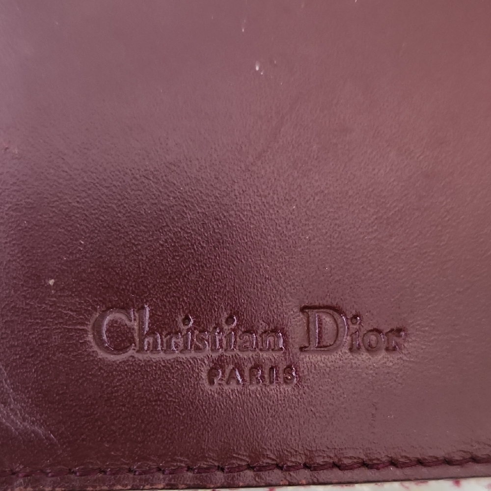 Christian Dior Rich Brown and Burgundy Leather Wallet - Picture 3 of 17